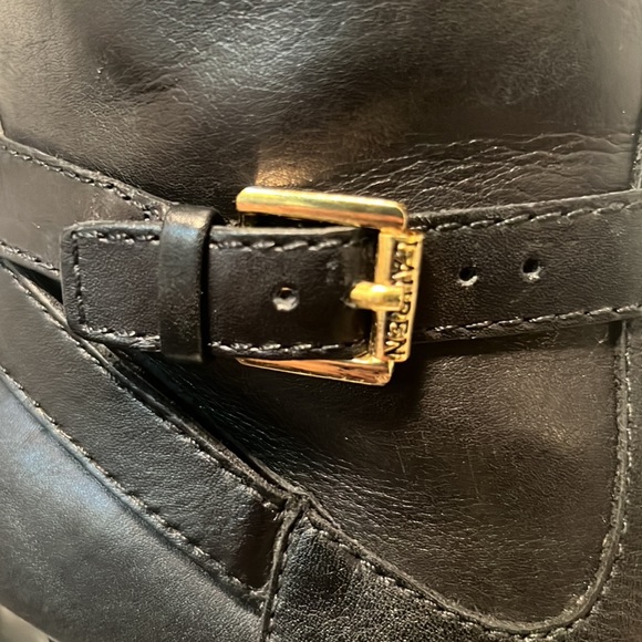 LAUREN RALPH LAUREN Bethan Leather Boots Tall 🐎 - Picture 6 of 13